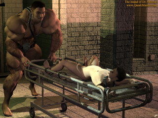 Master Simon and Toi's Gurney Ride